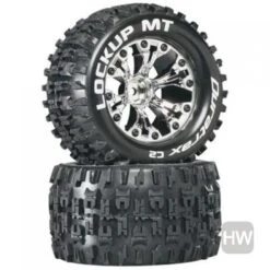 Duratrax Lockup MT 2.8 Mtd 12mm OS Chrome Pr