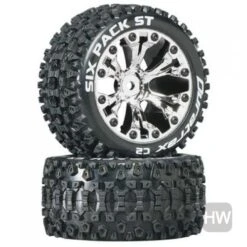 Duratrax Sixpack ST 2.8 Mtd Chrome Rear Pr