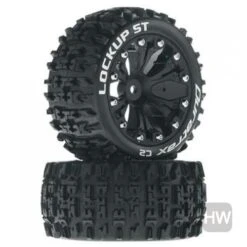 Duratrax Lockup ST 2.8 Mtd Rear Black Pr