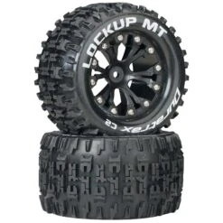 DURATRAX DTXC3508 Lockup MT 2.8" 2WD Mounted Rear C2 Tires, Black (2)
