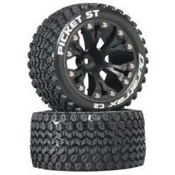 Duratrax Picket ST 2.8" 2WD Mounted 1/2" Offset Tires, Black (2)