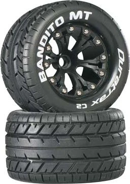 Duratrax Bandito MT 2.8" 2WD Mounted Front C2 Tires, Black (2) 1 Duratrax Bandito MT 2.8" 2WD Mounted Front C2 Tires, Black (2)