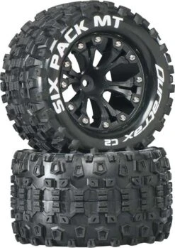 DTXC3522 Duratrax Six Pack MT 2.8 2WD Mounted 1/2" Offset Black