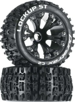Duratrax Lockup ST 2.8" 2WD Mounted Front Tires, Black(2)
