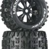 DTXC3578 - Lockup MT 3.8" Mounted Black (2) By DURATRAX @ Great Hobbies