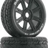 DTXC3655 - Bandito Buggy Tire C2 Mounted Spoke Black (2) By DURATRAX @ Great Hobbies