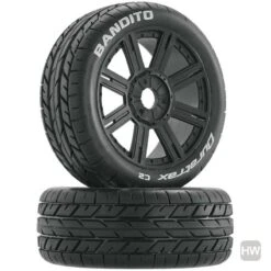 Duratrax Bandito Buggy Mtd Spoke Blk Pr
