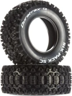 DTXC3788 - Six Pack SC Tire C2 (2) By DURATRAX @ Great Hobbies