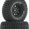 Duratrax Approach CR C3 Mounted 1.9"Crawler Tires, Black (2)
