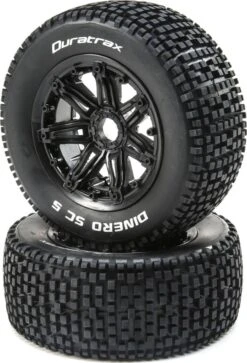 DTXC5036 - Dinero 1/5 SC Sport Mntd Black 24mm (2) By DURATRAX @ Great Hobbies