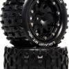 DTXC5517 DURATRAX Lockup MT Belted 2.8" 2WD Mounted Rear Tires, 0 Offset, Black (2)
