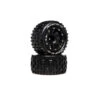 DTXC5518 DURATRAX Lockup MT Belted 2.8" 2WD Mounted Rear Tires, .5 Offset, Black (2)