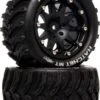 Duratrax Hatchet MT Belted 2.8" 2WD Mounted Rear Tires, 0 Offset, Black (2)