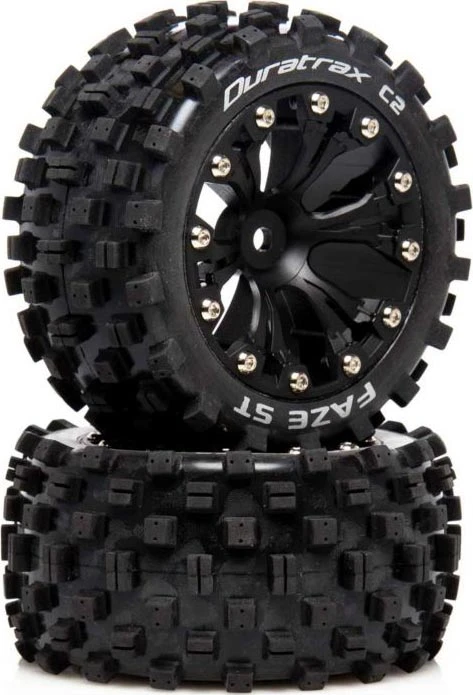 DTXC5562 Duratrax FAZE ST 2.8 Mounted F/R C2 0 Offset Black (2) 1 DTXC5562 Duratrax FAZE ST 2.8 Mounted F/R C2 0 Offset Black (2)