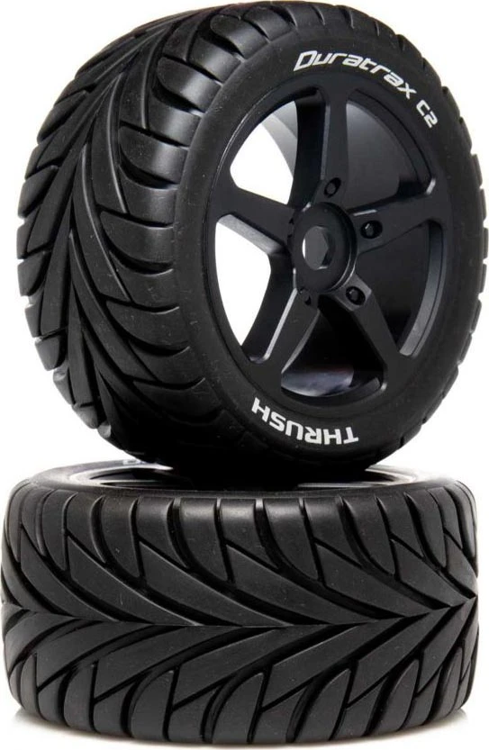 DTXC5570 Duratrax 1/8 THRUSH Truggy Tire C2 Mounted 0 Offset (2) 1 DTXC5570 Duratrax 1/8 THRUSH Truggy Tire C2 Mounted 0 Offset (2)